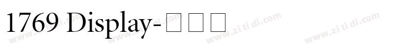 1769 Display字体转换